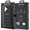Oryginalne Etui AMG do iPhone 16 | Skóra Naturalna | Tłoczone Linie | Black Logo